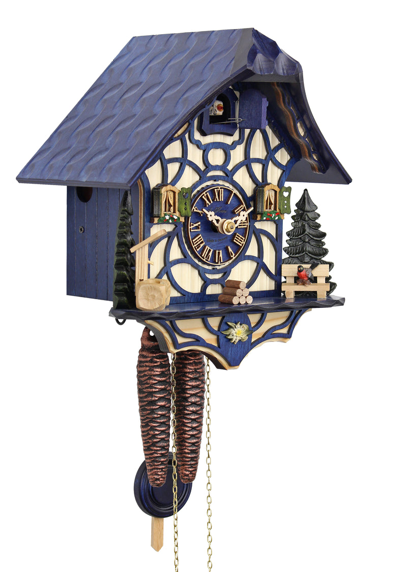 Black Forest Magic - Blue - HerrZeit by Adolf Herr Cuckoo Clock