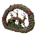 Leaping Deer in Wreath Figurine - Christmas >> Decor - by Roman