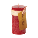 Cranberry Timber Pillar Candle - 2x2x4
