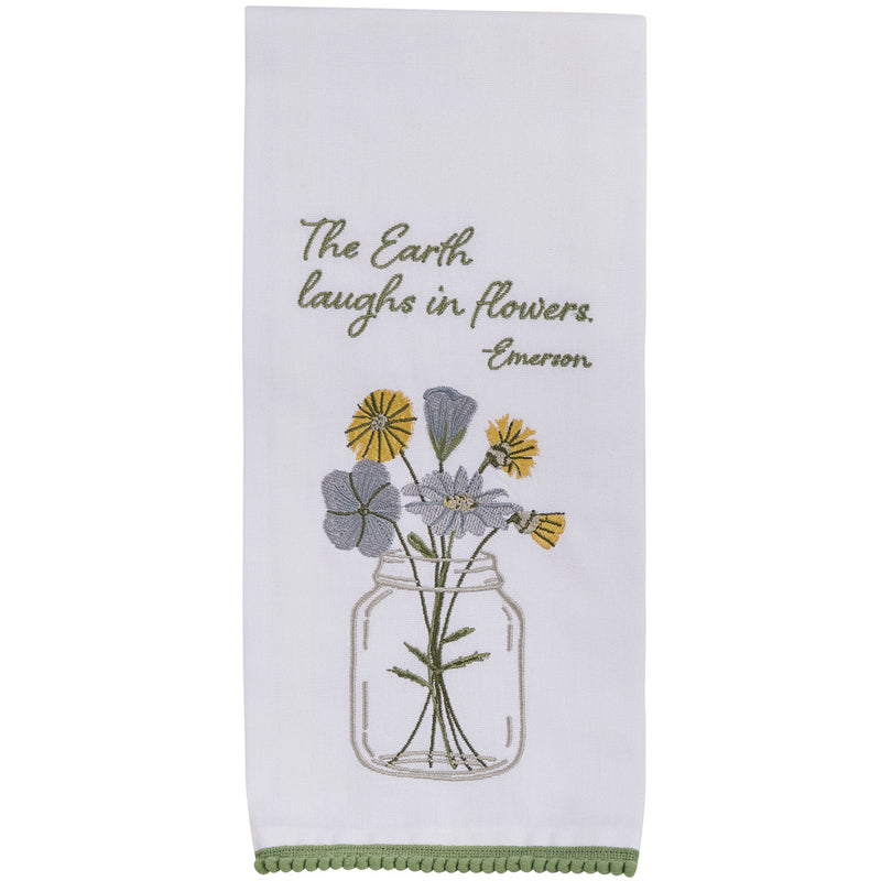 The Earth Laughs In Flowers Dish Towel