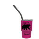 Vermont Bear Stainless Steel  3oz Shooter  - Pink