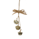 Bells with Burlap Ribbon -