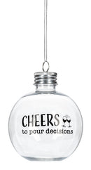 Fillable Cocktail Ornament with Recipe - - Christmas >> Ornaments >> Food & Drink - by Ganz - view 4