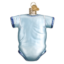 Babys First Christmas Blue Onesie Glass Ornament - Christmas >> Ornaments >> Life's Moments - by Old World Christmas - view 2