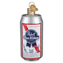 Pabst Blue Ribbon Beer Can Glass Ornament - Christmas >> Ornaments - by Old World Christmas