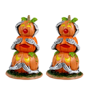 Pumpkin Snowmen - Set of 2