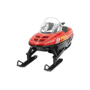 Red Snowmobile for Skilift Village