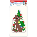 Rudolph 2-sided Window Cling -