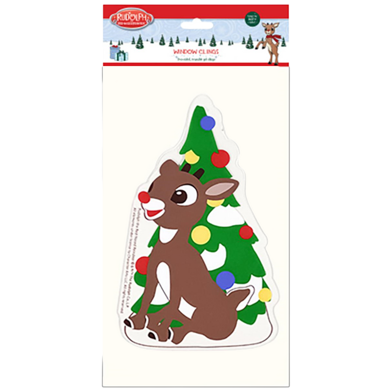 Rudolph 2-sided Window Cling -