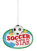 Sports Star Ornament - Soccer