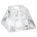 Crystal Clear Candle - Reversible Holder - 2 Inch