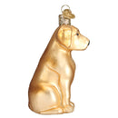 Yellow Labrador Glass Ornament