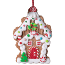 Clay Dough Gingerbread House Ornament - 5 Inch - - Christmas >> Ornaments >> Gingerbread - by Gerson - view 3