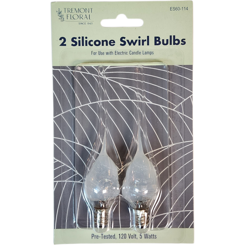 Silicone Swirl C7 Light Bulbs - 5W Electric Candle Lamps – The Country ...
