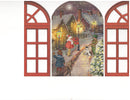 Advent Greeting Card – Festive Holiday Door Scene