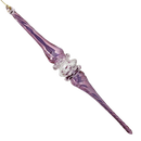 Lavender Twirl Glass Ornament