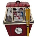 Merry Christmas Ski Gondola Lighted Snowglobe - Snowman