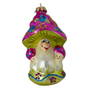 Enchanted Mushroom Pink Figurine - Christmas >> Ornaments >> Glass - by Christmas By Krebs