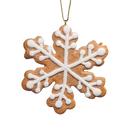 Gingerbread Snowflake Cookie Ornament -