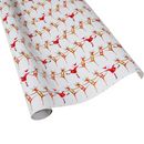 Christmas Can Can Wrapping Paper in Ivory - 30" x 8' Roll