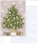 Decorated Christmas Tree Country Christmas Card
