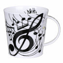 Cair Dunoon Ebony Music  Bone China Mug