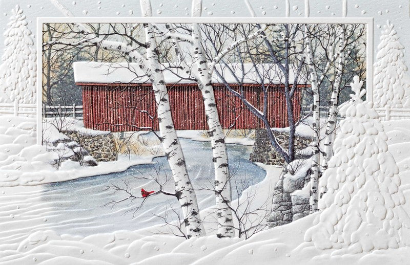 Covered Bridge Christmas Boxed Cards