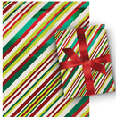 Premium Classics Roll Wrap - 30" x 120" - Candy Cane Carnival