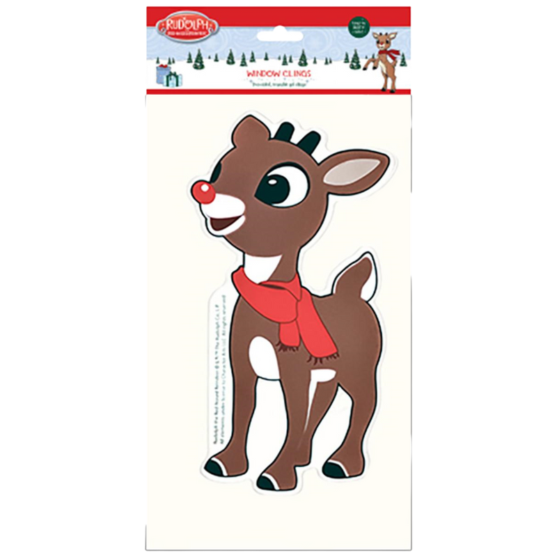 Rudolph 2-sided Window Cling -