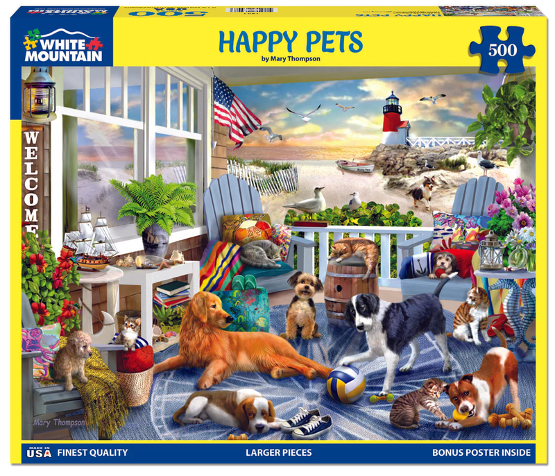 Happy Pets - 500 Piece Jigsaw Puzzle