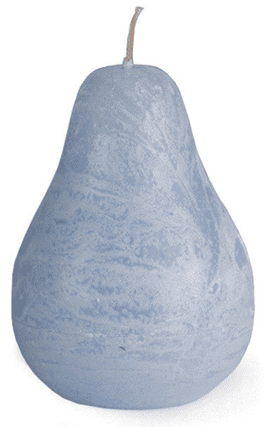Timber Pear Candle (3" x 4" ) - Crystal Blue - The Country Christmas Loft