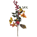 13 inch Faux Harvest Floral Pick With Berries - Home & Living >> Artificial Flowers - by Gerson
