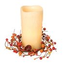 Autumn Pumpkin Candle Ring - 4" opening - Home & Living >> Candles >> Accessories - by Gerson - view 3