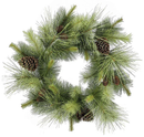 The Mixed Pine & Pinecone Wreath - 30 Inch Diameter - Trees and Wreaths - by A&B Floral