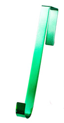 Shiny Metal 12 Inch Over the Door Wreath Hanger - Silver