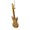 Egyptian Glass Guitar Ornament with Gold Accents - Christmas >> Ornaments >> Egyptian Glass - by Egyptian Museum - view 2