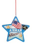 Airman's Pride: Stars and Stripes Take Flight Ornament