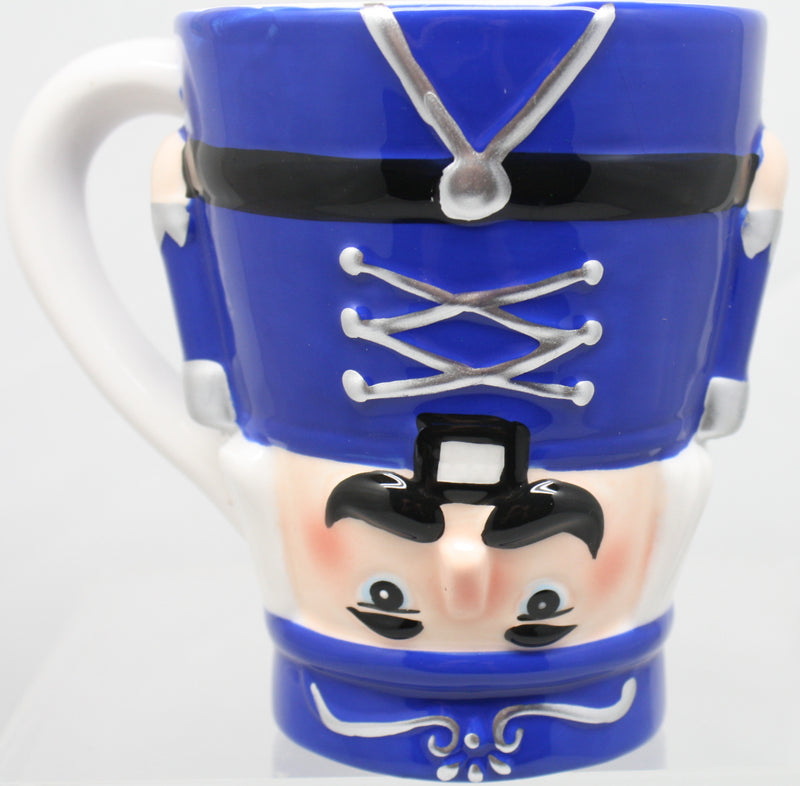 Ceramic Nutcracker Mug - Blue - The Country Christmas Loft