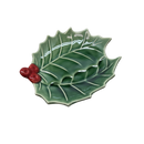 Berries And Holly Plate - Decor - by C & F Home