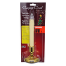Cape Cod LED Window Candle - Brass