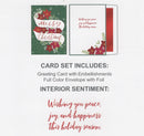 Poinsettia Merry Christmas Banner Card