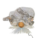 LED Fiber Optic Silver Angel Treetop - 12 Inches Tall