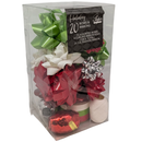 Holiday Ribbon And Bow Kit - Burgundy/Green/White