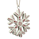 Scandi Holiday Snowflake  Tree Ornament