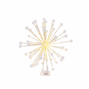 Starburst White Yellow Christmas Tree Topper - 14 Inch