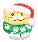 Cat with Scarf Stick On - The Country Christmas Loft