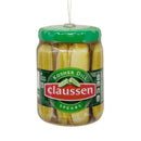 Kraft Claussen Pickles Jar Shatterproof Ornament - Christmas >> Ornaments >> Food & Drink - by Hallmark