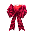 Luxury Deep Red Velour Bow