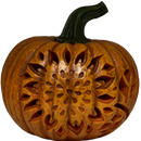 Pumpkin B/O Lighted Resin Cutout