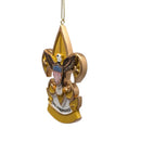 Boy Scout Shield Ornament - Fleur De Lis - Scouting - by Kurt Adler - view 4